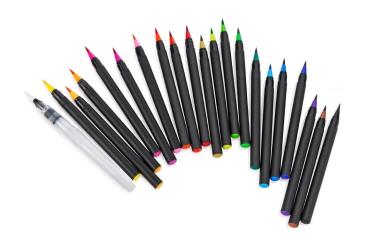 Aquarell-Pinselstift-Set, 21tlg Malstifte Zeichenstifte Buntstifte