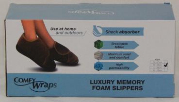 Comfy Wraps / M / schwarz Rundum-Komfort mit extra Flausch für Ihre Füße Schuhe
