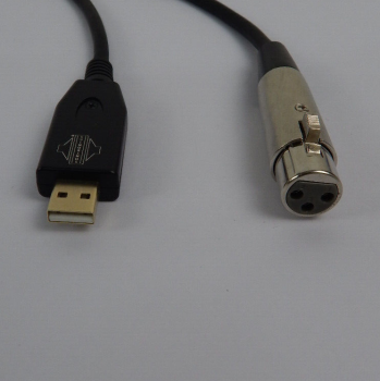 Sontronics USB Mikrofonkabel Adapterkabel, USB-Stecker auf XLR-Buchse 3m