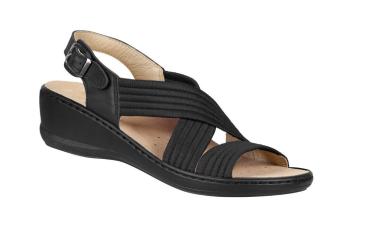 Aerosoft Stretch-Bequem Sandale schwarz (Größe: 40) Frauen Schuhe Freizeitschuhe