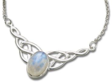 Collier "Celtic-Luna", 925er Silber Schmuck Silberkette Halskette Silber 925er