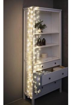 LED-Lichterbündel "Pearl" 160 LEDs, 2m Lichterkette Deko Wohnungsdekoration LED