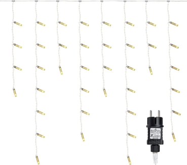 LED-Eisregen Lichterkette 600 LED´s 15m, warmweiß, Bluetooth, App
