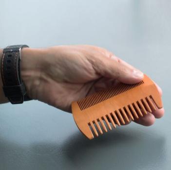 Double Face Bartkamm Professionelle Bartpflege Kamm Taschenkamm mit zwei Stärken