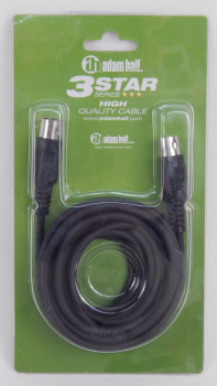 3 m Midikabel 5-polig schwarz DIN Stecker Midi Kabel Midi Kabel 3 m schwarz