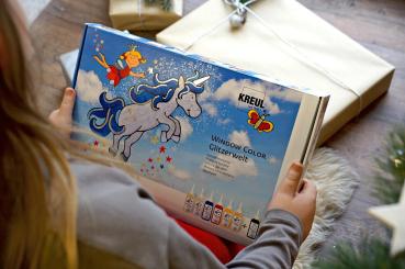 Window Color Set GLITZER-WELT 110-teilig Fentermalfarbe Basteln Kreativ Kinder