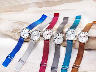 Armbanduhr "Color" (Farbe: dunkelblau) Armbanduhr Herren Uhr Damen Armband-Uhr
