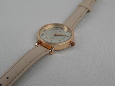 Armbanduhr Roségold mit Swarovski Kristall Armbanduhr Frauen Damen Armband-Uhr