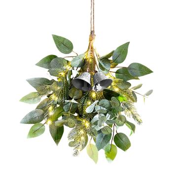 LED-Türschmuck "Bell" Glocken Naturlook Timer-Funktion warmweiß