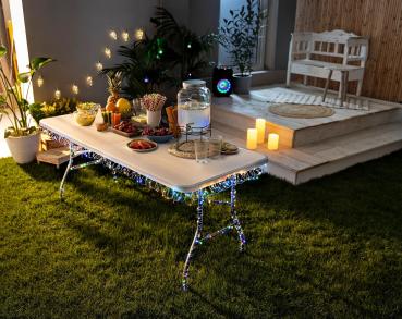 LED-Lichterkette "Colori Garden" 10m, 100 LEDs Garten-Deko LED Outdoor