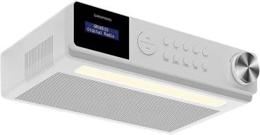 Grundig DKR 1000 BT DAB + Küchenradio mit Bluetooth und DAB + Empfang Weiß