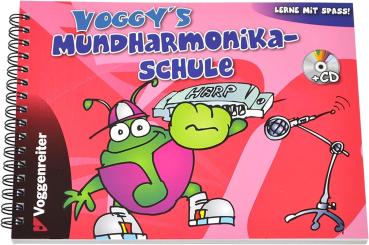 Voggy´s Mundharmonika Set Volt-Mundharmonika C-Dur Neopren-Tasche Mundharmonika