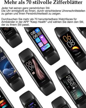 BingoFit FT805HR Fitnessuhr Armbanduhr Aktivitätstracker Fitness Uhr