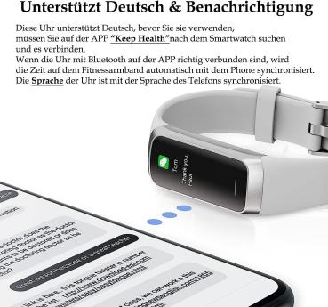 BingoFit FT805HR Fitnessuhr Armbanduhr Aktivitätstracker Fitness Uhr