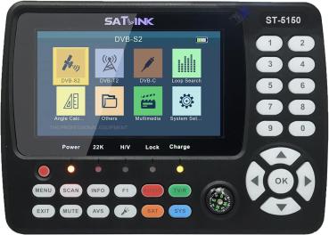 Satfinder Messgerät ST-5150 DVB-S2 / T2 / C COMBO HD Satelliten-TV-Signalfinder