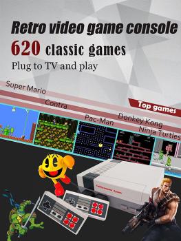 Retro Mini Game Retro Family TV Game Console Built-in 620 Spiele TV Video
