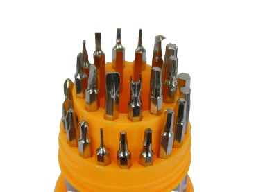 Bit Satz Mini Set Uhrmacher Torx Feinmechanik Werkzeug Schraubenzieher 31 tlg.