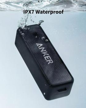 Anker SoundCore 2 Bluetooth Lautsprecher, Dualen Bass-Treibern, 24h Akku, IPX7