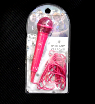 RockJam RJ-MC303 Kabel Karaoke Microphone 3m Kabel Mikrofone in Rosa