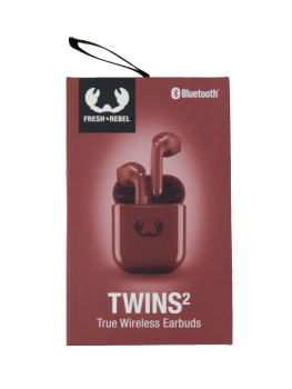 Fresh 'n Rebel Bluetooth-Ohrhörer "TWINS 2 TWS", Ruby Red Kopfhörer Earbuds