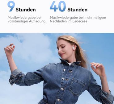 HUAWEI FreeBuds SE 2 Wireless Kopfhörer, Bis zu 40 Stunden Akkulaufzeit, Weiß