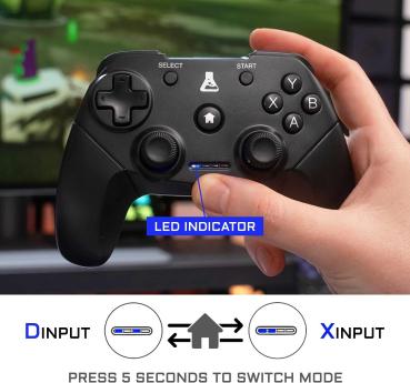 THE G-LAB K-Pad Thorium Wireless Gaming-Controller Joystick für PS4, PC Windows