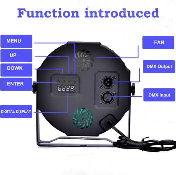 LED Par Spotlight, 36 LED Stage Light, Party Light RGB DMX512 mit Fernbedienung