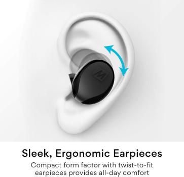 MEE audio, X10 Truly Wireless In-Ear-Kopfhörer mit ergonomischem Design, IPX5