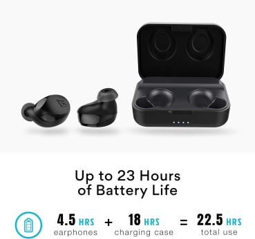MEE audio, X10 Truly Wireless In-Ear-Kopfhörer mit ergonomischem Design, IPX5