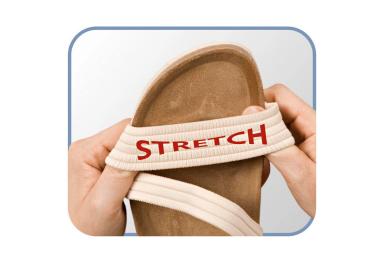 Aerosoft Stretch-Bequem Sandale schwarz (Größe: 40) Frauen Schuhe Freizeitschuhe