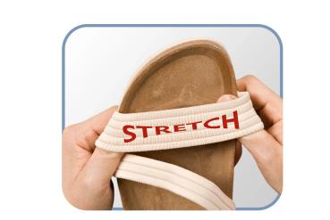 Aerosoft Stretch-Bequem Sandale beige (Größe: 39) Frauen Schuhe Freizeitschuhe
