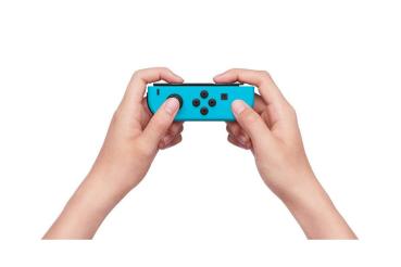 Nintendo Joy-Con Controller Links, Kompatibel mit Spielkonsolen, Neonblau