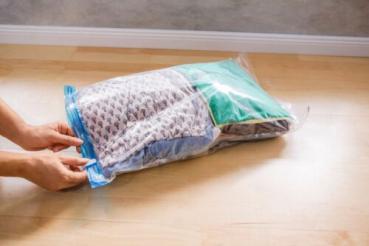 Reise Vakuumbeutel, 8tlg. Vakuum Aufbewahrungbeutel Kleidung Garderobe Textil