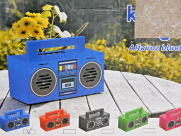 Kooltech SPRC Bluetooth-Lautsprecher Aux in blau
