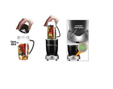 NutriBullet RX 1700 Watt schwarz Mixer mit Extraktor-Klinge macht Superfood