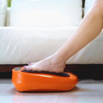 VibroLegs Akupressur- & Fussmassagegerät + Fernbedienung Shiatsu Fußmassagegerät