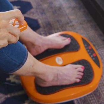 VibroLegs Akupressur- & Fussmassagegerät + Fernbedienung Shiatsu Fußmassagegerät