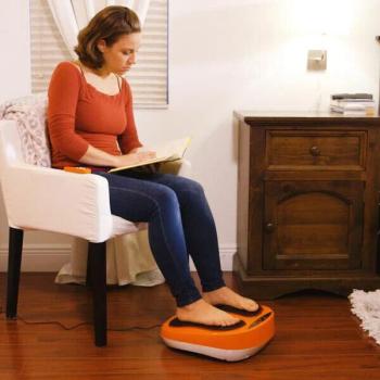 VibroLegs Akupressur- & Fussmassagegerät + Fernbedienung Shiatsu Fußmassagegerät