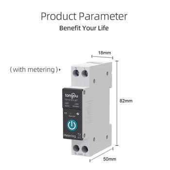 Smart Switch Leistungsschalter 25A Zigbee Tuya Smart Circuit Breaker 1P Din Rail