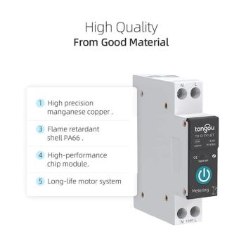 Smart Switch Leistungsschalter 25A Zigbee Tuya Smart Circuit Breaker 1P Din Rail