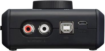 ZOOM U22 Handy Audio Interface MIDI Zuschaltbar Phantomspeisung in Schwarz