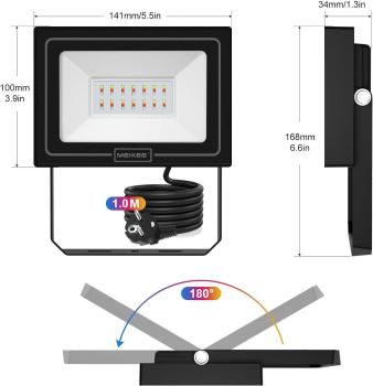 25W RGB Strahler Mit Fernbedienung 2 Modi 12 Farben Memory-Funktion RGB Fluter