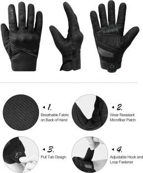 INBIKE Motorrad Handschuhe Motocross Sommer EUDE Foam Schutz Atmungsaktiv