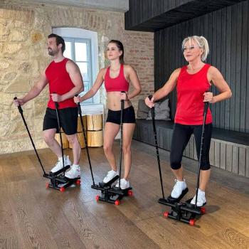 Kendox StepShaper 3in1 Swing Stepper 100kg mit Display für Bein und Po-Training