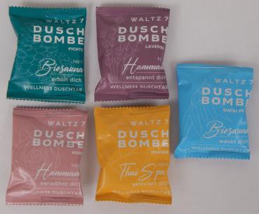 Duschbomben, 5 tlg.-Set Das Badevergnügen für die Dusche