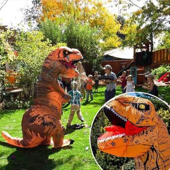 Aufblasbares Kostüm Dinosaurier Ausgefallenes Fasching Auflbaskostüm Karneval