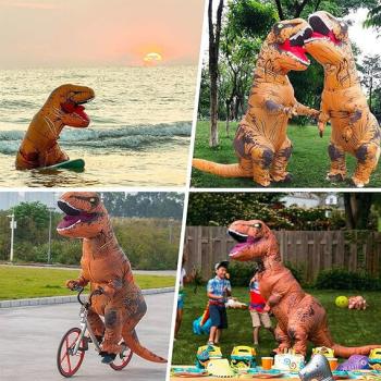 Aufblasbares Kostüm Dinosaurier Ausgefallenes Fasching Auflbaskostüm Karneval