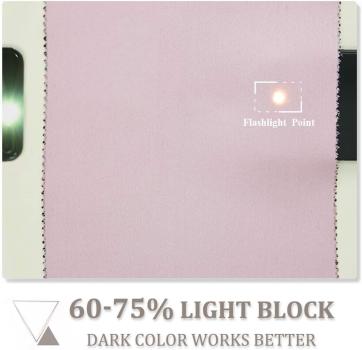 Verdunklungsvorhänge Ösenvorhang Set 228 x 167cm Hellpink Gardinen Wohnzimmer