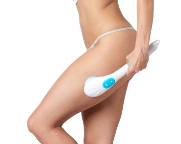 Akku-Körperbürste 5tlg.  Elektrisch Wellness-Bürste Peeling Massage Wasserfest