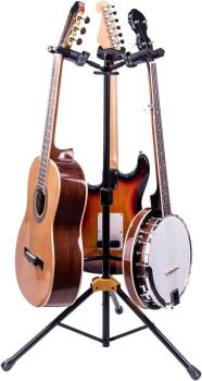 HERCULES GS432BPLUS AGS TRI GUITAR STAND Gitarrenständer in Schwarz